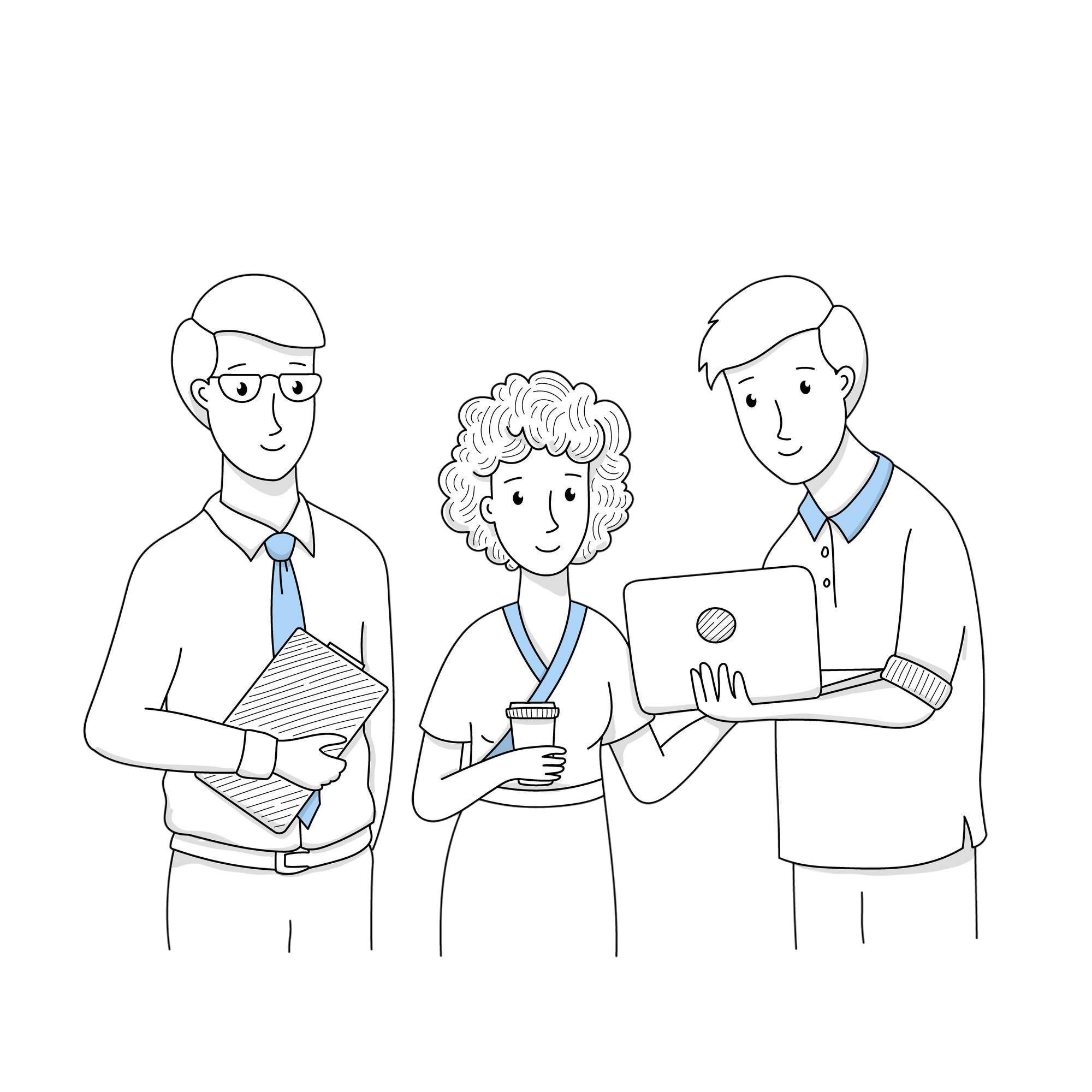 Corporate team discussion